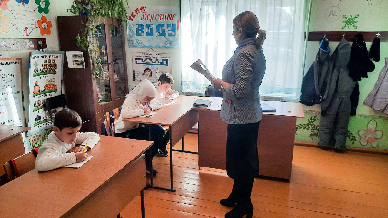 Контрольный диктант по родному языку в 3 классе за первое полугодие.