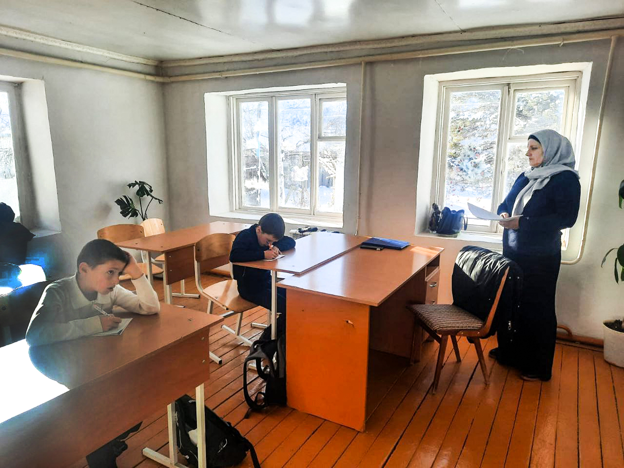 Контрольный диктант по родному языку в 4 классе за первое полугодие.
